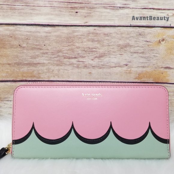Kate Spade Slim Continental Wallet Rococo Pink - Picture 1 of 9